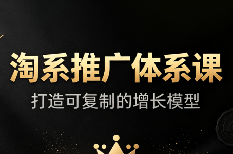 大山·淘系推广体系课-好游戏网创