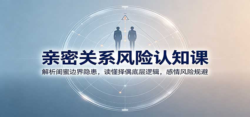 亲密关系风险认知课：解析闺蜜边界隐患，读懂择偶底层逻辑，感情风险规避-好游戏网创