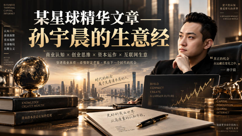 某星球精华文章——孙宇晨的生意经-好游戏网创